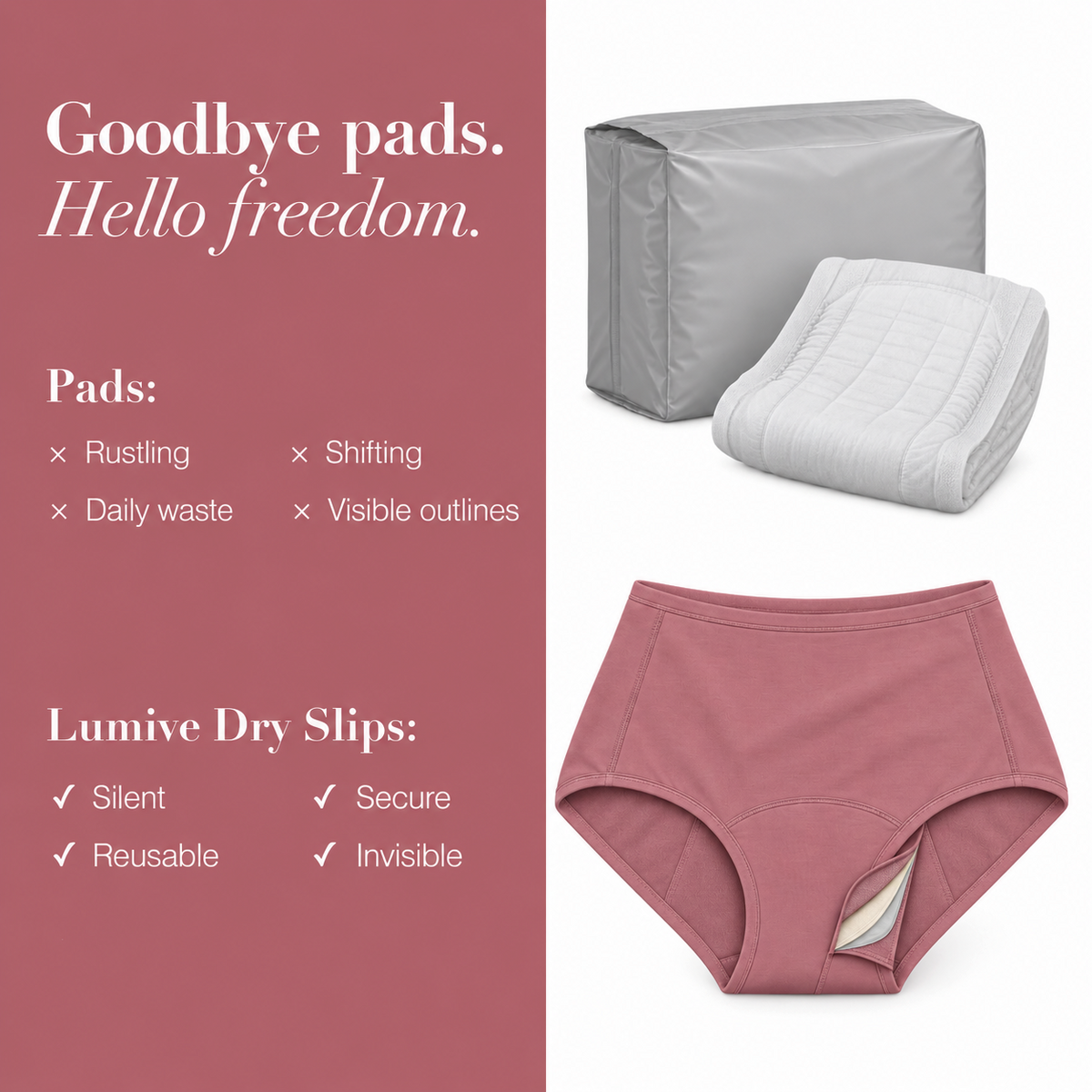 LUMIVE™ AU 4-Layer High-Waisted Leakproof Underwear